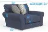 Jackson Furniture Industries 405201-1877/23-2453/43 Cape May - Chair & 1/2 - Denim