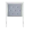 Liberty Furniture 781-BR11HU Reflections - Twin Upholstered Panel Headboard With Lights - Pearl White