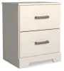Ashley Furniture B2588-92 Stelsie - Two Drawer Night Stand - White