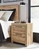 Ashley Furniture B1050/31/36/58/56S/95/B100-14/92(2) Ashley Furniture B1050/31/36/58/56S/95/B100-14/92(2) Hyanna - 8 Pc. - Dresser, Mirror, King Panel Bed with Footboard Storage, 2 Nightstands - Tan