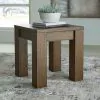 Ashley Furniture T763-2 Rosswain - Square End Table - Warm Brown