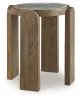 Ashley Furniture A4000722 Gavrilley - Accent Table - Gray / White / Brown
