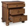Ashley Furniture PCB824-93 Ashley Furniture PCB824-93 Rowlenstown - Three Drawer Night Stand - Brown