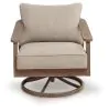 Ashley Furniture PCP428-821 Harmony Headlands - Swivel Lounge With Cushion - Natural / Gray