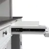 Liberty Furniture 417-HOJ-CHS Allyson Park - Credenza & Hutch - Wirebrushed White / Charcoal