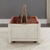 Liberty Furniture 652-OT1011 Farmhouse Reimagined - Storage Trunk - Antique White / Chestnut Tops