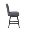 New Classic D4125-28-GRY High Line - Swivel Counter Chair (Set of 2) - Gray