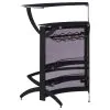 CoasterEssence 182135 Dallas - 2-Shelf Curved Freestanding Home Bar Cabinet - Black