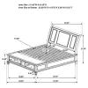 CoasterEssence 201329Q Sandy Beach - Wood Queen Storage Panel Bed - Black