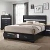 CoasterEveryday 206361Q Miranda - Wood Queen Storage Panel Bed - Black