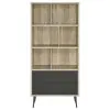 Coaster Fine Furniture 801923 Maeve - 3-Shelf Bookcase With Drawers - Distressed Pine