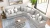 Jackson Furniture Industries 619/34/38/39/36/37-18 Jackson Furniture Industries 619/34/38/39/36/37-18 Abraxas - 6 Piece Upholstered Reclining Sectional With 2 Power Reclining Seats And Storage Console - Moonstruck