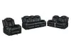 New Classic 23-U1769VB-3PM New Classic 23-U1769VB-3PM Orion II - Power P2 3 Piece Sofa & Loveseat & Chair - Black