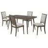 Coaster Fine Furniture 108621-S5 Onslow - 5 Piece Rectangular Dining Set - Dark Brown