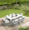Intercon AX-CH-460AC-WHT-C Alexa - Outdoor Dining Side Arm Chair - White