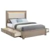 Coaster Fine Furniture 224850QB1 Kenora - Queen Headboard, Box 1 of 3 - Barley Brown