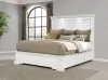 Coaster Fine Furniture 215871KE Mckinney - Eastern King LED Light Panel Bed - Vintage White