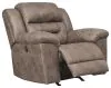 Ashley Furniture 3990598 Stoneland - Power Rocker Recliner - Light Brown