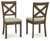 Ashley Furniture D631-01 Moriville - Dining UPH Side Chair (Set of 2) - Beige