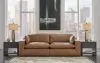 Ashley Furniture 30901/64/65/08 Emilia - 3 Pc. - 2-Piece Sectional Loveseat, Ottoman - Caramel