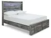 Ashley Furniture B221B34 Ashley Furniture B221B34 Baystorm - Full Panel Bed With 2 Storage Drawers - Gray