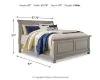 Ashley Furniture B733B32 Ashley Furniture B733B32 Lettner - Queen Sleigh Bed - Light Gray