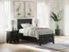 Ashley Furniture B687B21 Ashley Furniture B687B21 Lanolee - Twin Panel Storage Bed - Black