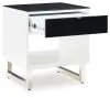 Ashley Furniture T756-3 Gardoni - Rectangular End Table - White / Black