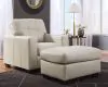 Ashley Furniture 21708/20/14 Ashley Furniture 21708/20/14 Santorine - 2 Pc. - Chair, Ottoman - Bone