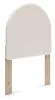Ashley Furniture PCB1566-53 Ashley Furniture PCB1566-53 Arloster - Twin Upholstered Panel Headboard - White / Tan