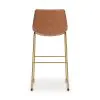 Ashley Furniture PCD373-230 Ashley Furniture PCD373-230 Ciabori - Tall Upholstered Barstool (Set of 2) - Brown / Gold