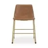 Ashley Furniture PCD373-02 Ciabori - Dining Upholstered Side Chair (Set of 2) - Brown / Gold