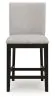 Ashley Furniture D618/13/124(2) Neymorton - 5 Pc. - Rectangular Dining Room Counter Table, 4 Barstools - Dark Grayish Brown