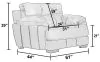 Jackson 429601-1152/89-1300/89 Jackson 429601-1152/89-1300/89 Drummond - Chair & 1/2 - Dusk
