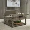 Liberty Furniture 172-OT1010 Parkland Falls - Square Lift Top Cocktail Table - Weathered Taupe