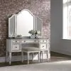 Liberty Furniture 244-BR-VN Magnolia Manor - 3 Piece Vanity Set - Antique White