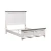 Liberty Furniture 417-YBR-FPB Allyson Park - Full Panel Bed - Wirebrushed White / Charcoal