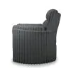 New Classic U5482-18-BLK Embrace - Swivel Accent Chair - Charcoal