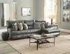 Jackson Furniture Industries 643/66/64/63-28 Jackson Furniture Industries 643/66/64/63-28 Como - 3 Piece Italian Leather Match Power Reclining Sofa / Chaise With 1 Lay Flat Reclining Seat And RSF Chaise - Steel