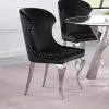 Coaster Fine Furniture 190742 Cheyanne - Upholstered Dining Side Chair (Set of 2) - Black
