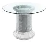 CoasterElevations 115558-S5G Ellie - 5 Piece Mirrored Counter Height Dining Table Set - Gray