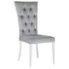CoasterElevations 111103 Kerwin - Velvet Upholstered Dining Side Chair (Set of 2) - Gray
