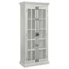CoasterElevations 910187 Toni - 2 Door Wood Tall Storage Cabinet - Distressed White