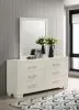 CoasterEssence 202993M Jessica - 6-Drawer Dresser With Mirror - Cream White