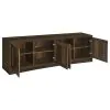 Coaster Fine Furniture 724123-SET Laughlin - 3 Piece Entertainment Center TV Stand - Dark Pine
