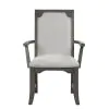 New Classic D1605-25 Lisbon - Dining Arm Chair (Set of 2) - Gray