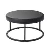 New Classic T4161-4P Forma - 4 Piece Occasional Set (1 Coffee, 1 Large End Table & 1 Stool, 1 Small End Table) - Black / White / Gray