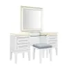 Liberty Furniture 781-BR-VN Reflections - 3 Piece Vanity Set - Pearl White & Rhinestone