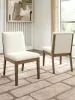 Benchcraft® D863-01 Marxmore - Dining Upholstered Side Chair (Set of 2) - Beige / Brown