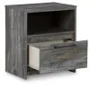 Ashley Furniture B221-91 Baystorm - One Drawer Night Stand - Gray